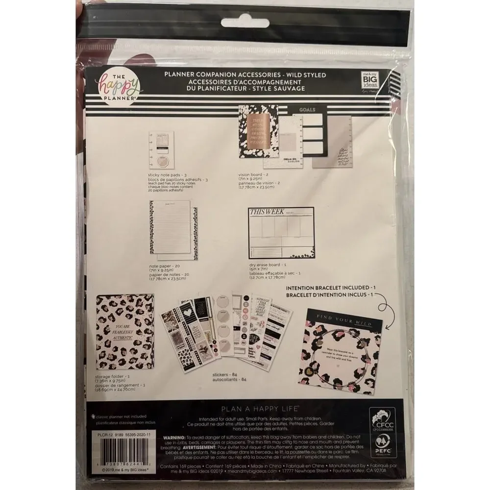 New Bundle Happy Planner Stay Wild Styled Fill Paper Dividers Accessories Folder